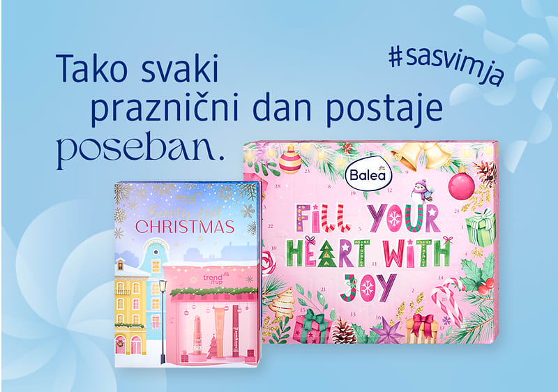 Novi adventski kalendari na plavoj podlozi