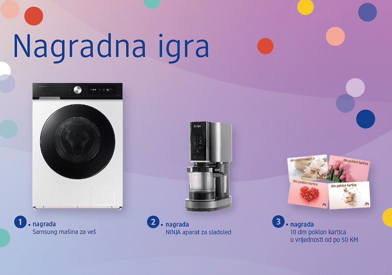 Dobitnici nagradne igre povodom otvorenja preuređene dm trgovine u  Gradačcu