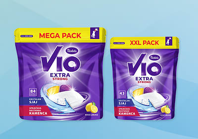 Dva pakovanja Violeta VIO Extra Strong kapsula za pranje suđa