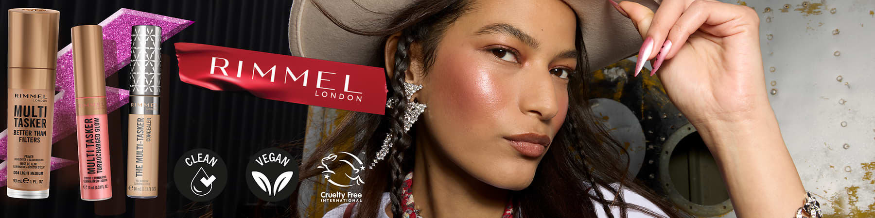 RIMMEL proizvodi i žena sa kaubojskim šeširom