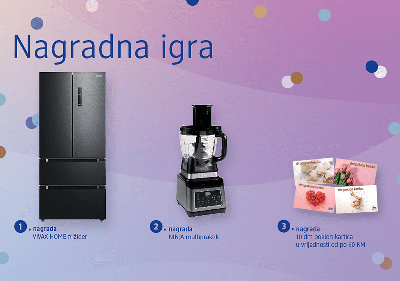 Dobitnici nagradne igre povodom otvorenja preuređene dm trgovine u Zvorniku