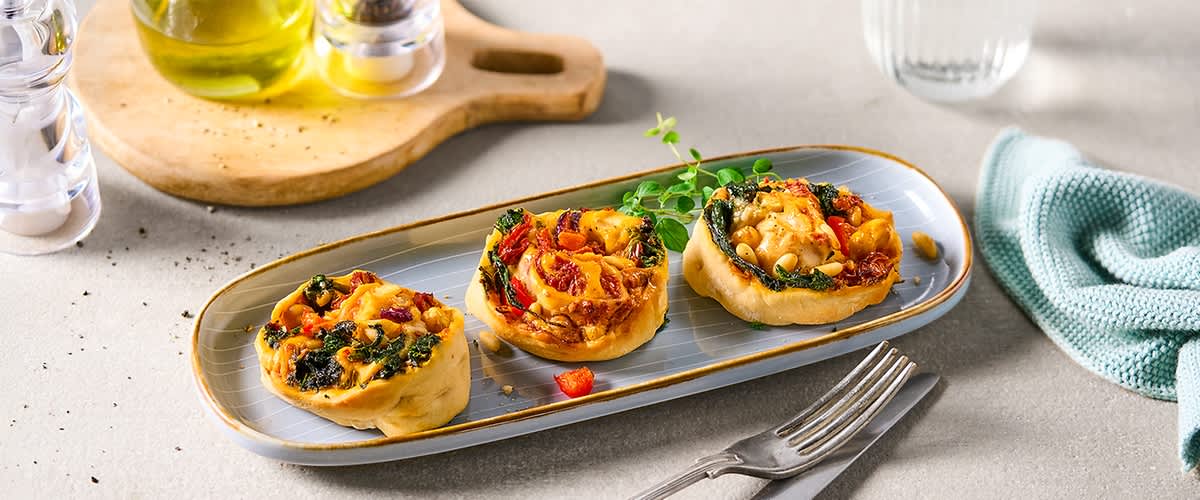 Veganske pizza rolnice
