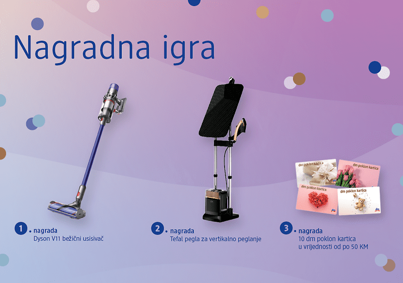 Dobitnici nagradne igre povodom otvorenja preuređene dm trgovine u Sarajevu