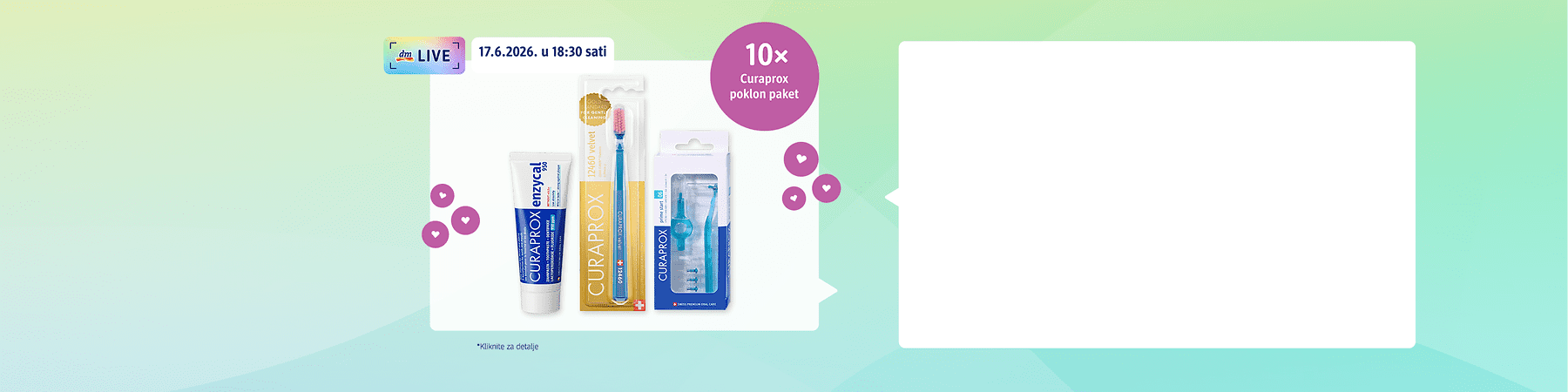 Curaprox proizvodi za njegu zuba pasta četkica i interdentalni čistač