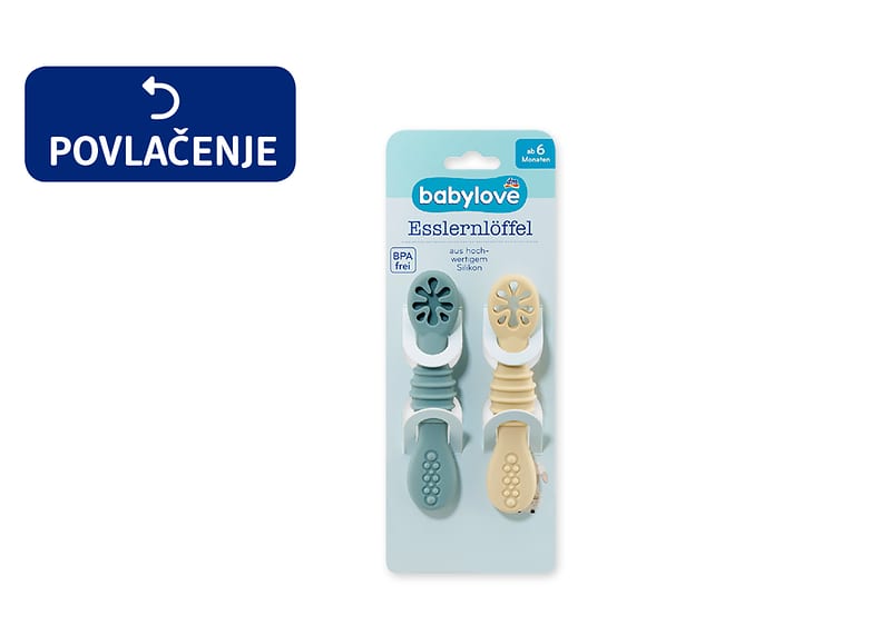 dm drogerie markt d.o.o. iz predostrožnosti povlači proizvod „babylove silikonska kašika, 2 komada“