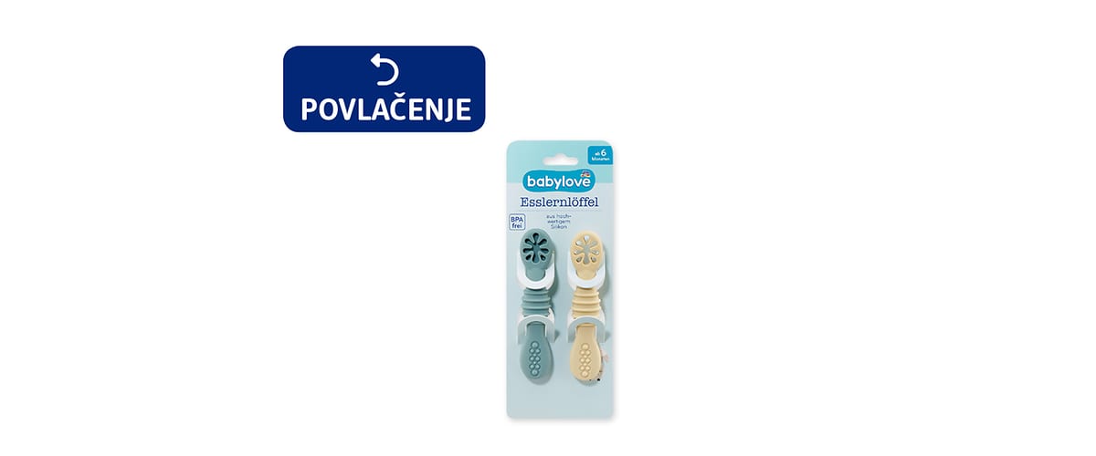 dm drogerie markt d.o.o. iz predostrožnosti povlači proizvod „babylove silikonska kašika, 2 komada“