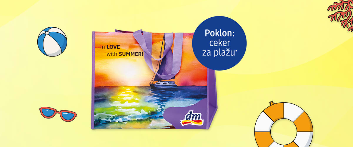Ceker s motivom jedrilice i zalaska sunca na moru promocija poklon ceker za plažu