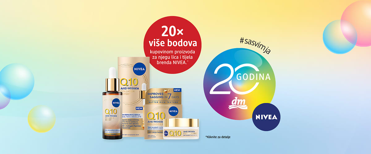 NIVEA Q10 proizvodi za njegu lica uz promociju 20x više bodova