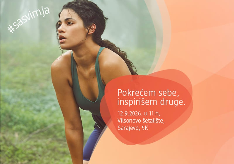 Trčanje žene u prirodi, pozivnica za događaj