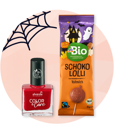 Lakom na nehty a čokoládový lízátko s halloweenským motivem