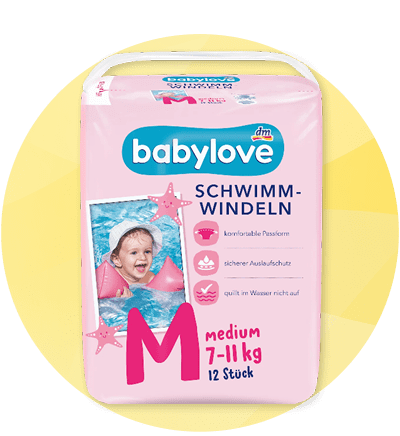 Balení růžových jednorázových plavek pro děti značky babylove velikost M 7–11 kg 12 ks