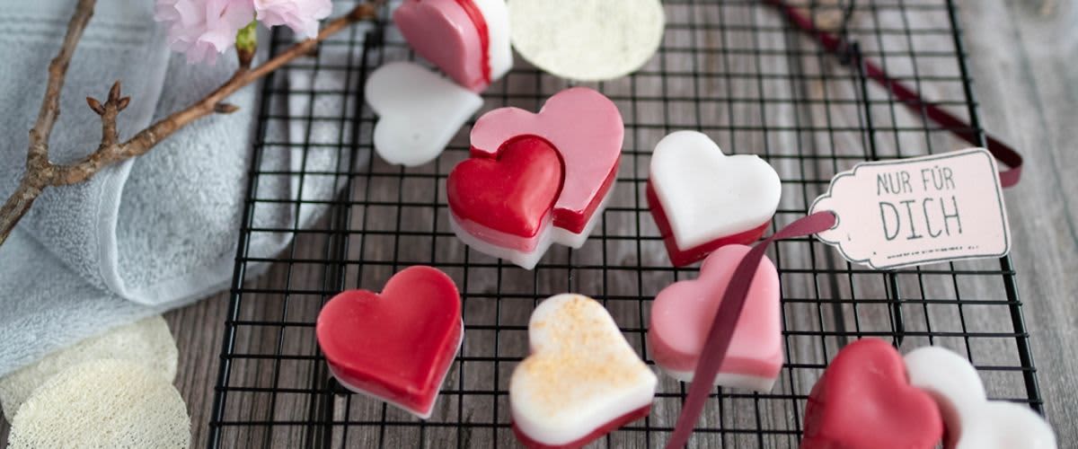 Valentýn - výroba mýdla