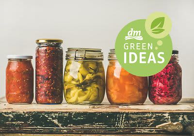 dm green ideas: Sklenice s domácími zavařeninami