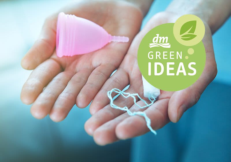 dm green ideas: menstruační produkty