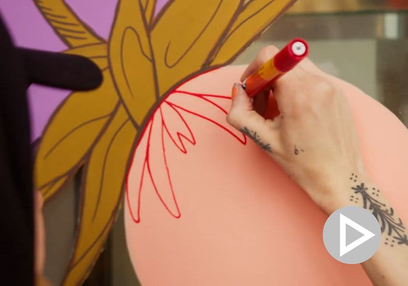 mural prodejny dm Praha, Plzeň, Brno video