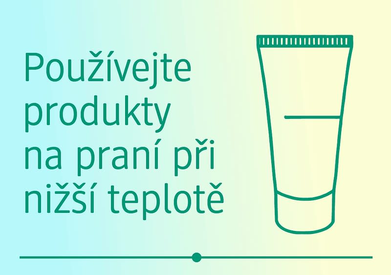 Produkty na praní při nižší teplotě