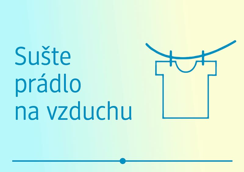 Sušte prádlo na vzduchu