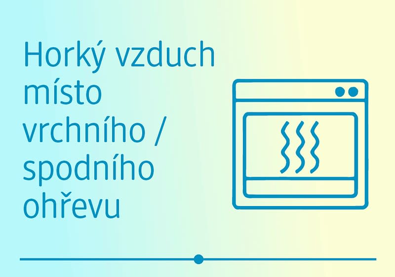 Horký vzduch namísto vrchního či spodního ohřevu