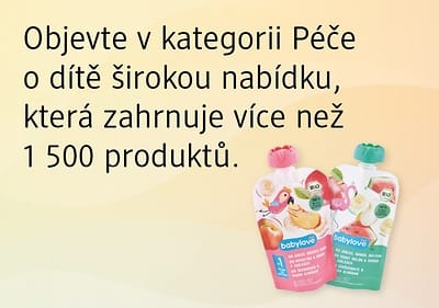 Text a dvě dětské ovocné kapsičky