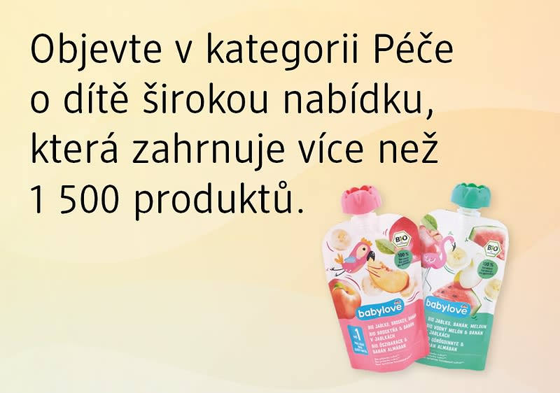 Text a dvě dětské ovocné kapsičky