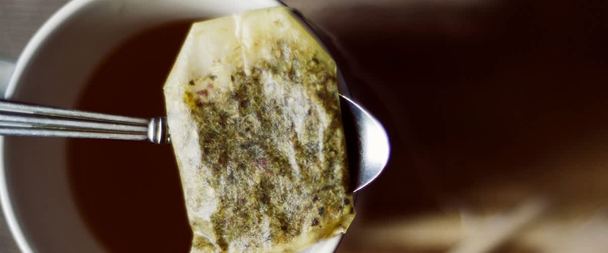 použitý čajový sáček