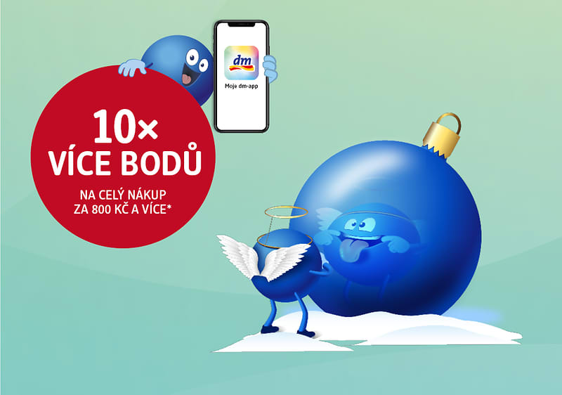 10× VÍCE BODŮ na celý nákup za 800 Kč a více