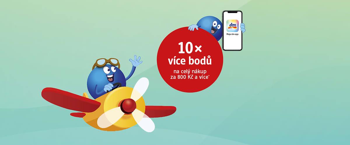 eKupon 10× více bodů na celý nákup za 800 Kč a více