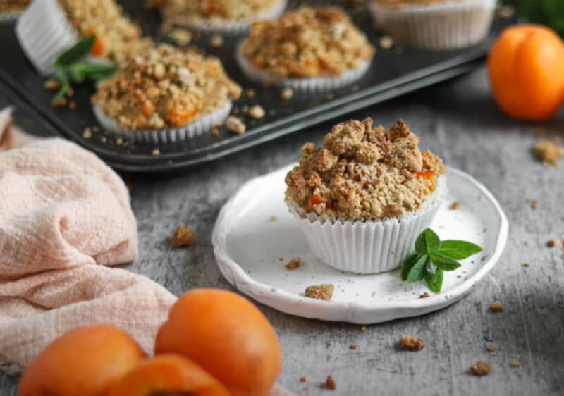 Bezlepkové meruňkové muffiny