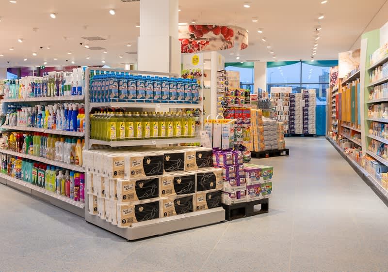 Vnitřní prostory prodejny dm 