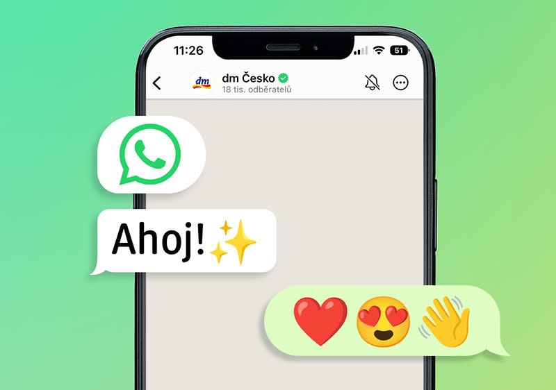 WhatsApp - kanál dm Česko