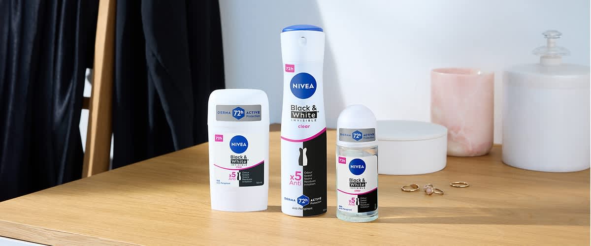 Antiperspiranty Black & White Invisible