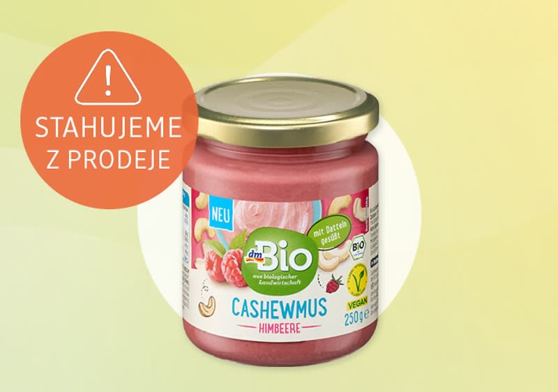 produkt dmBio kešu pasta s malinami 250 g
