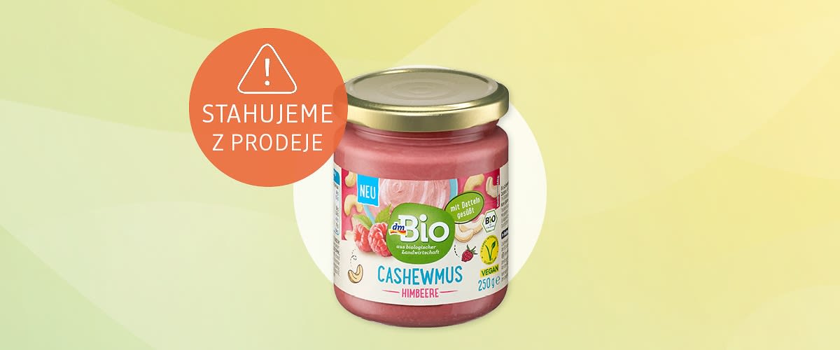 produkt dmBio kešu pasta s malinami 250 g