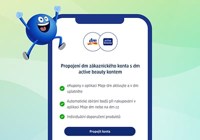 Propojení dm zákazníckeho konta s dm active beauty kontem