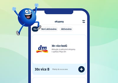 Mobilní aplikace s eKupony a nabídkou 200 extra bodů za propojení konta