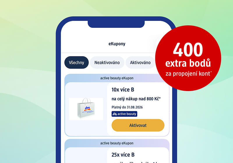 200 extra bodů za propojení kont