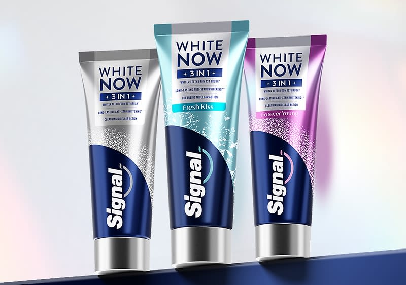 zubní pasty Signal White Now