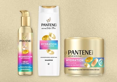 Produkty Pantene: krém, šampon, maska na vlasy pro hydrataci a ochranu vlasů