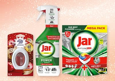 Ambi Pur osvěžovač, Jar Power Spray, Jar Platinum Plus kapsle