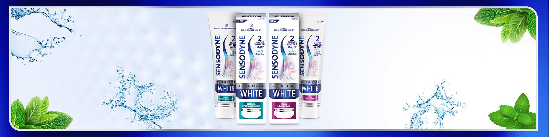 nová zubní pasta Sensodyne Clinical White Stain Protector