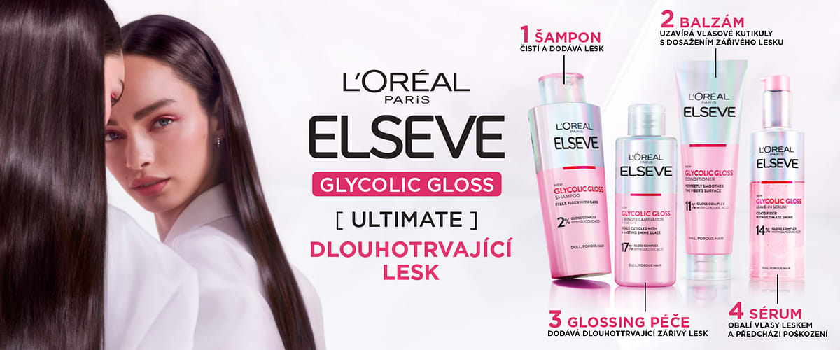Elseve Glycolic Gloss Ultimate produkty