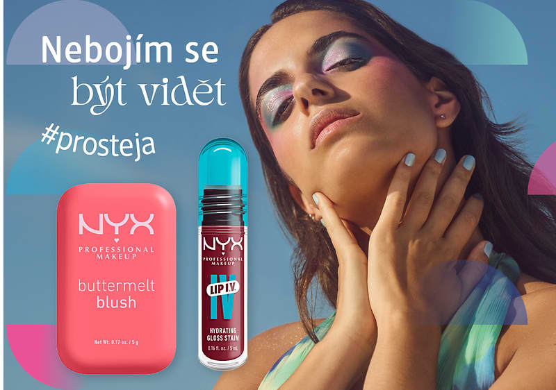 NYX PROFESSIONAL MAKEUP produkty a nadpis: Nebojím se být vidět #prosteja