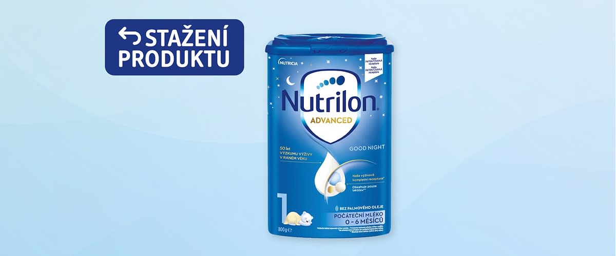 Nutrilon počáteční mléčná kojenecká výživa 1 Advanced Good Sleep 0m 800 g