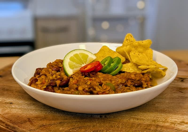 Chilli z červené čočky