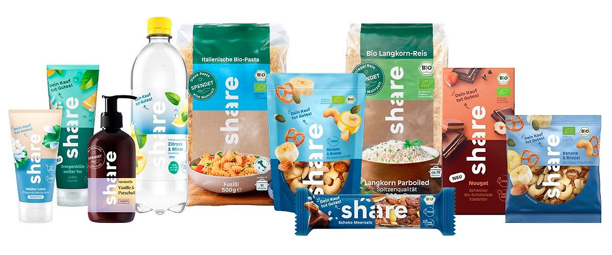 Zakoupíte produkty share a pomůžete lidem v nouzi