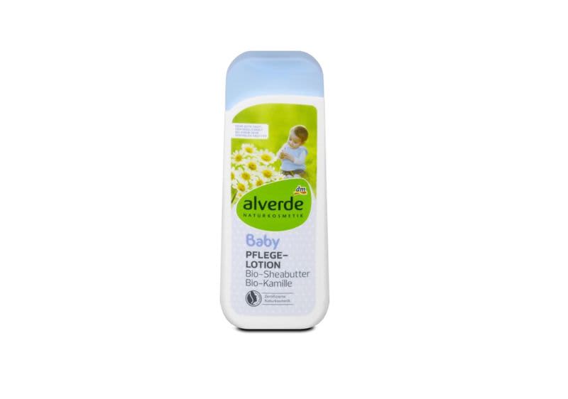 Společnost dm drogerie markt stahuje z prodeje produkt alverde baby tělová emulze bio bambucké máslo a bio heřmánek, 200 ml