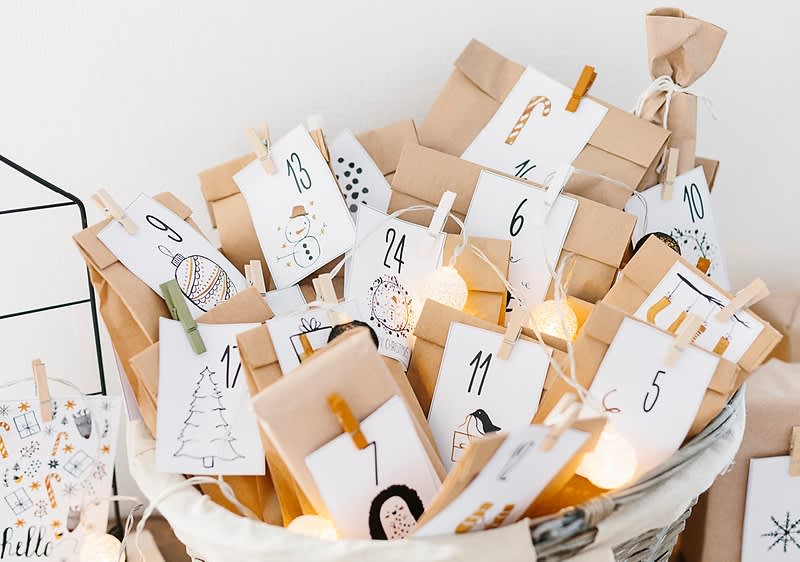 domácí adventní kalendář