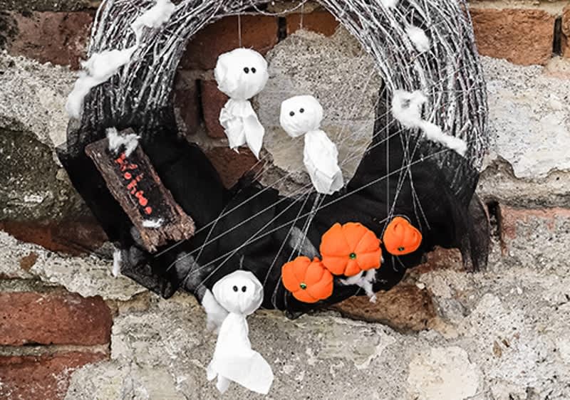 Halloweenský věnec