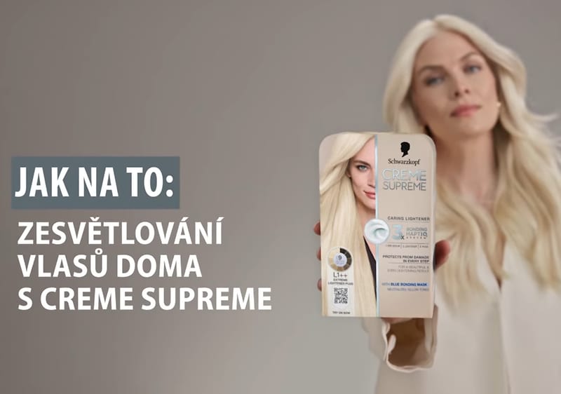 Jak na to: Zesvětlování vlasu doma s creme supreme