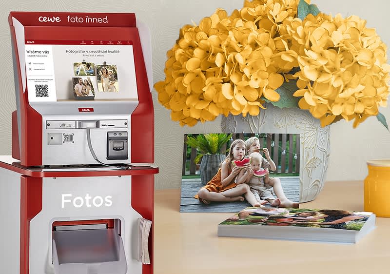 Fotokiosek Cewe a fotografie rodiny